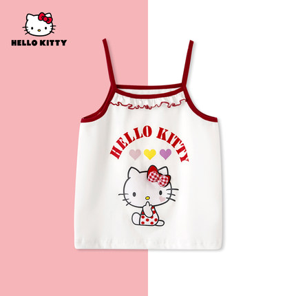 HelloKitty夏季新款女童装可爱百搭吊带中大童背心AC5221ZC280