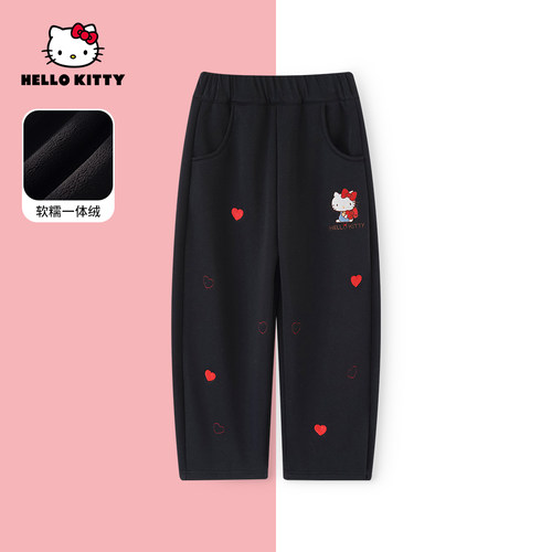 HelloKitty冬季新款女童加绒裤子中大童儿童休闲裤AC5424MK596