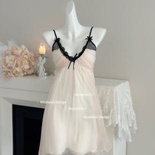 Nicelaisiii温香软玉 睡衣莫代尔网纱性感纯欲公主风睡裙 2025新款