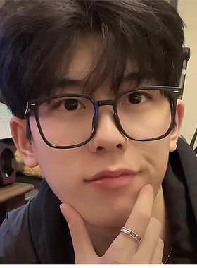 复古黑框无镜片眼镜框男潮大脸显瘦可配近视度数防蓝光女素颜眼镜