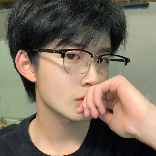 半框眼镜成品近视镜复古斯文男女