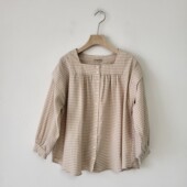 洋气百搭纯色衬衫 5个款 套头纯色长袖 荷叶边立领长袖 日单春秋季