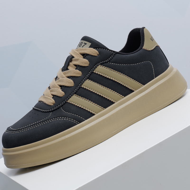 莎蓓莉男鞋春夏透气厚底休闲板鞋