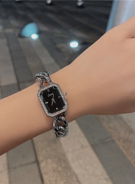 小香味道方糖女士手表时尚高级感简约牛仔链精致腕表 A160