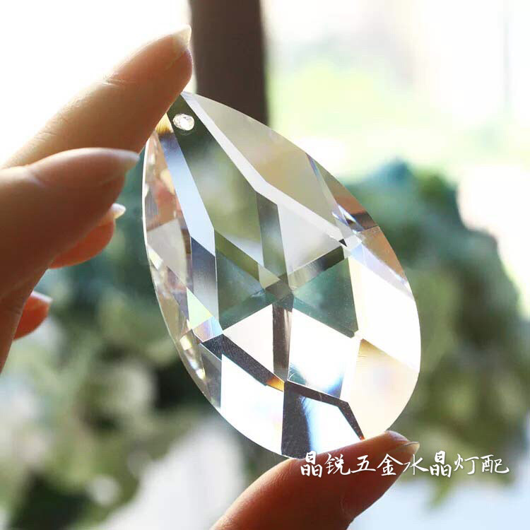 新品K9机磨水晶网形38-89mm珠帘门帘隔断 DIY散珠坠子窗帘吊坠