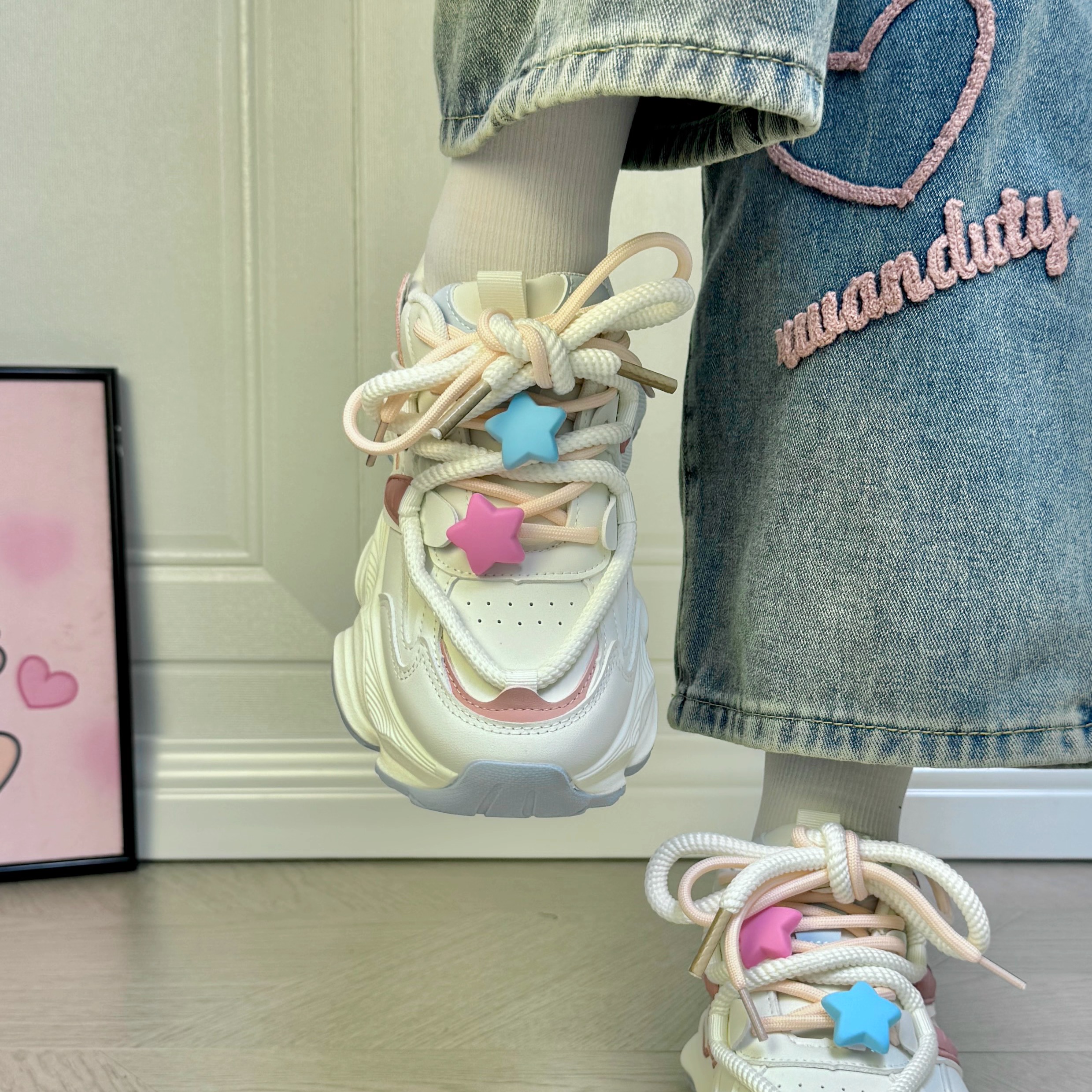 回力软底透气老爹鞋女