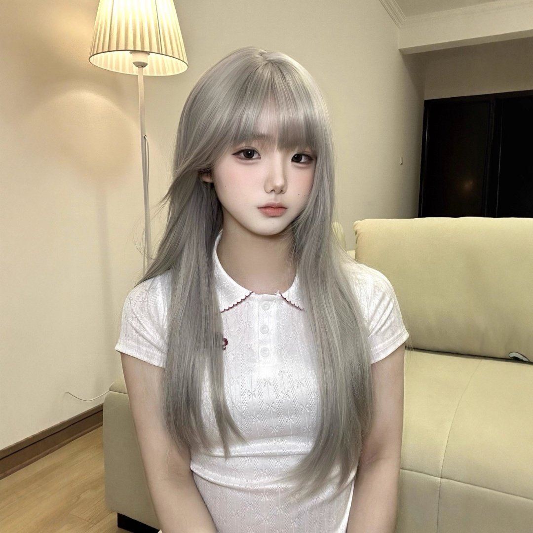 纤韵佳人假发女银灰色Lolita亚文化日系软妹可爱网红JK整顶长直发,美发护发/假发,日常整顶假发,淘宝优惠券,粉丝福利购,淘宝优惠卷