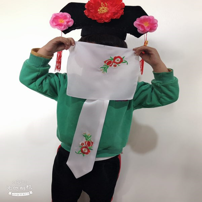 儿童成人格格帽子头饰围巾发箍