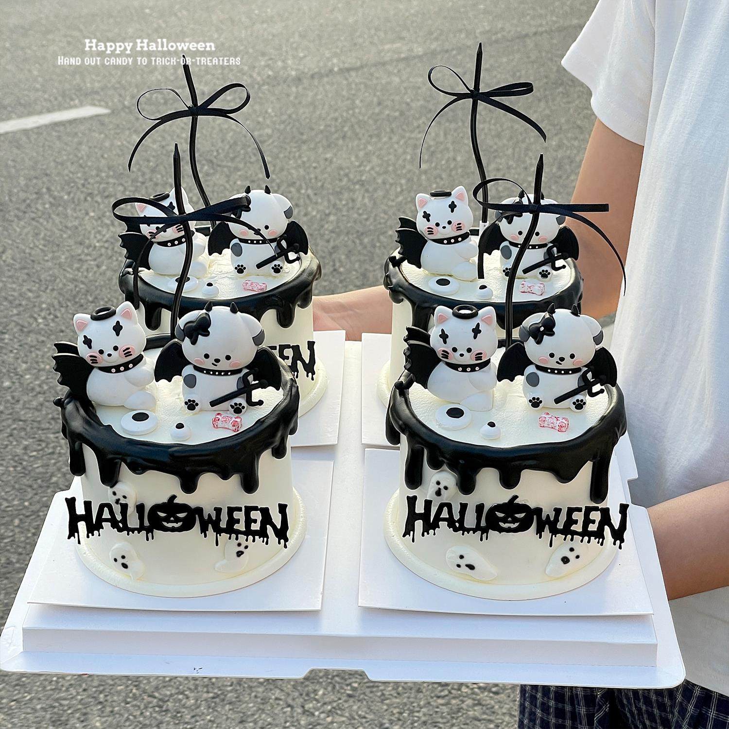 2025万圣节恶魔小狗猫咪蛋糕装饰品摆件南瓜Halloween亚克力插件,节庆用品/礼品,蛋糕/烘焙装饰用品,淘宝优惠券,粉丝福利购,淘宝优惠卷