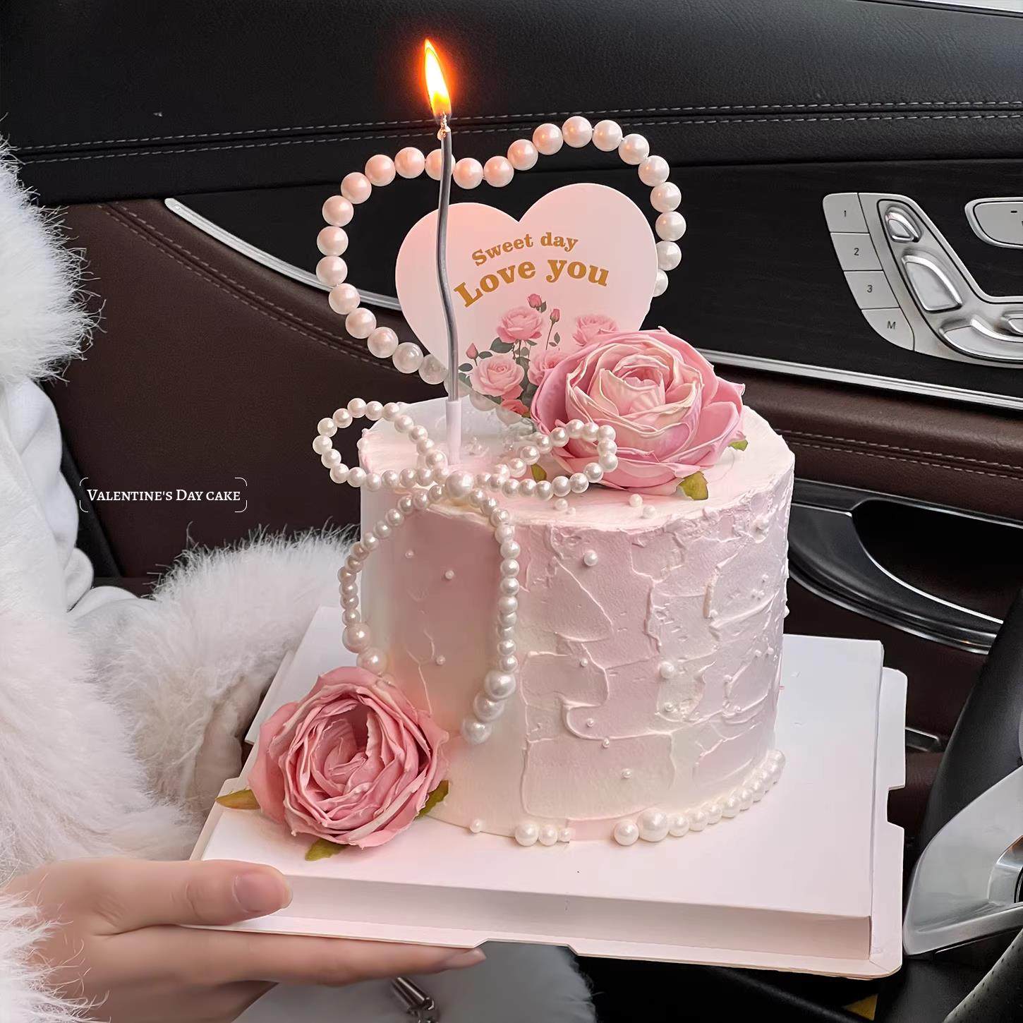 214情人节蛋糕装饰玫瑰摆件珍珠蝴蝶结爱心情侣告白节日卡片插牌,节庆用品/礼品,蛋糕/烘焙装饰用品,淘宝优惠券,粉丝福利购,淘宝优惠卷