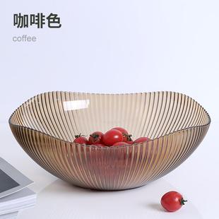 水果盘客厅茶几家用高颜值轻奢高档零食盘新小精致前台糖果盘子