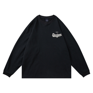 GentryPro长袖T恤男300克重磅毛巾绣刺绣设计2026春季新款打底衫