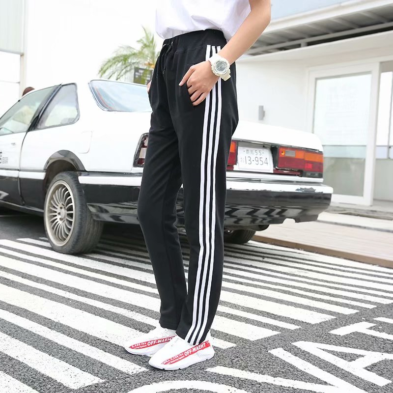 秋冬款运动休闲纯棉卫裤定制印LOGO男女薄款跑步加绒户外长裤印字