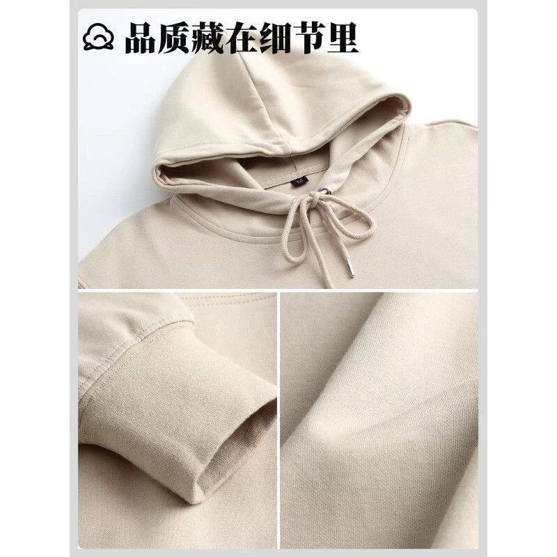 瑜伽馆工装卫衣印logo健身私教普拉提带帽健康棉宣传服工作服