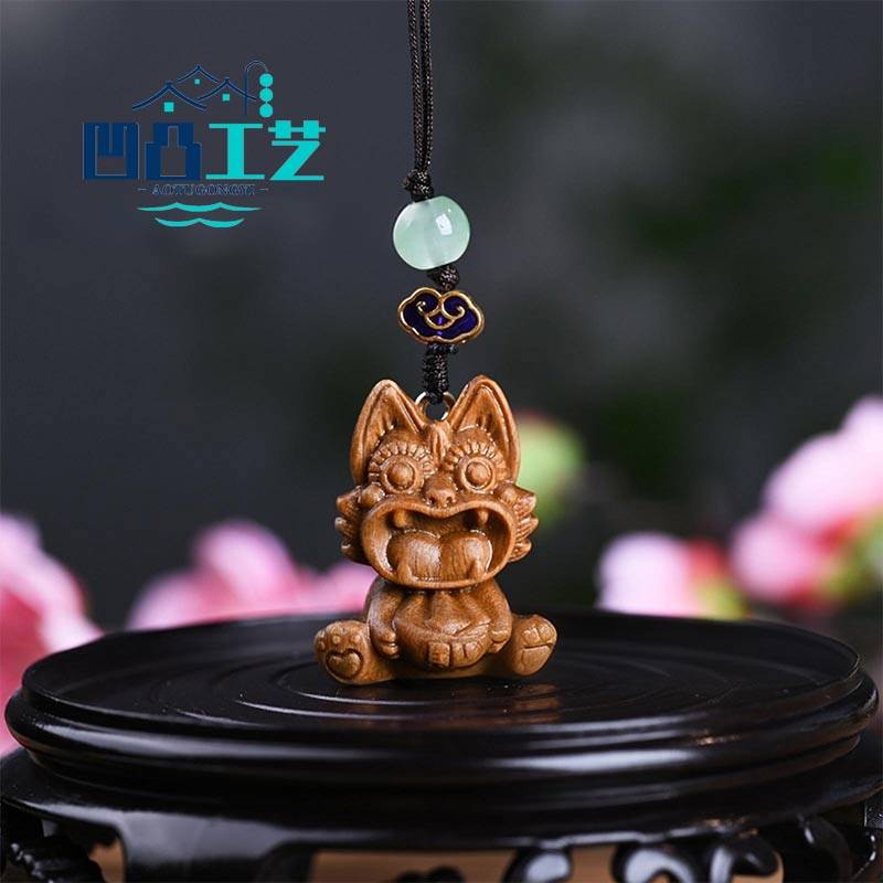 凹凸工艺大理丽江可爱瓦猫吊坠