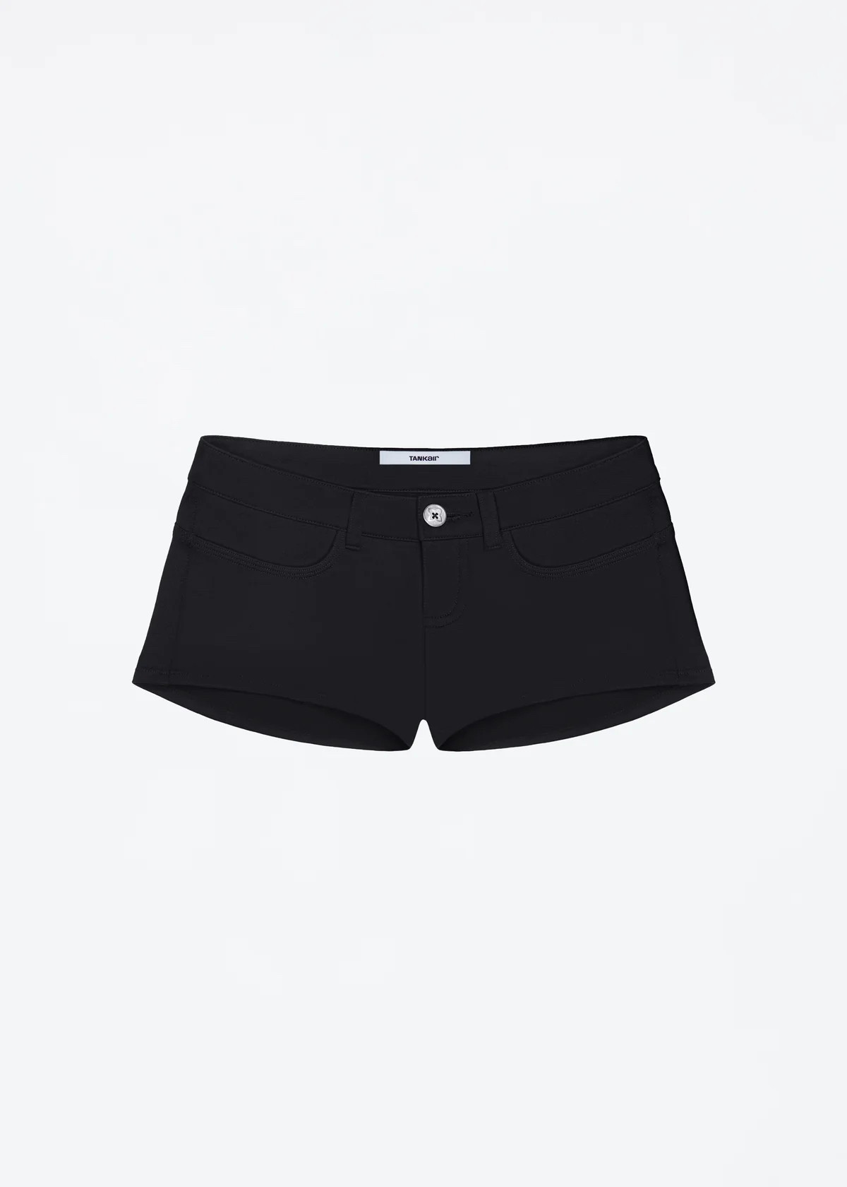 thumbnail for Tank air black ultra-short low-rise skinny hot pants Suitable for all kinds of suspender short-sleeved versatile basics