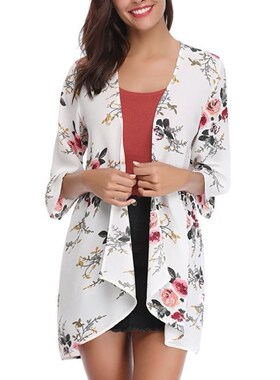 Sexy fashion printed cardigan jacket in spring and summer