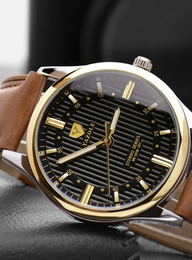 2017 men Strap watch men's watches часы 男士手表简约腕表