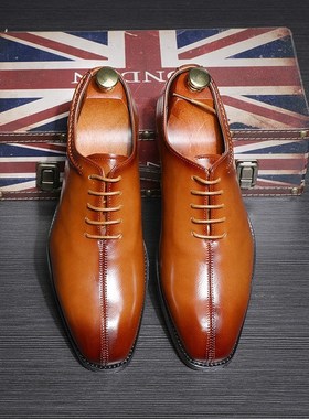 Fashion Business Dress Shoes Men Leather Shoes Big Size 48