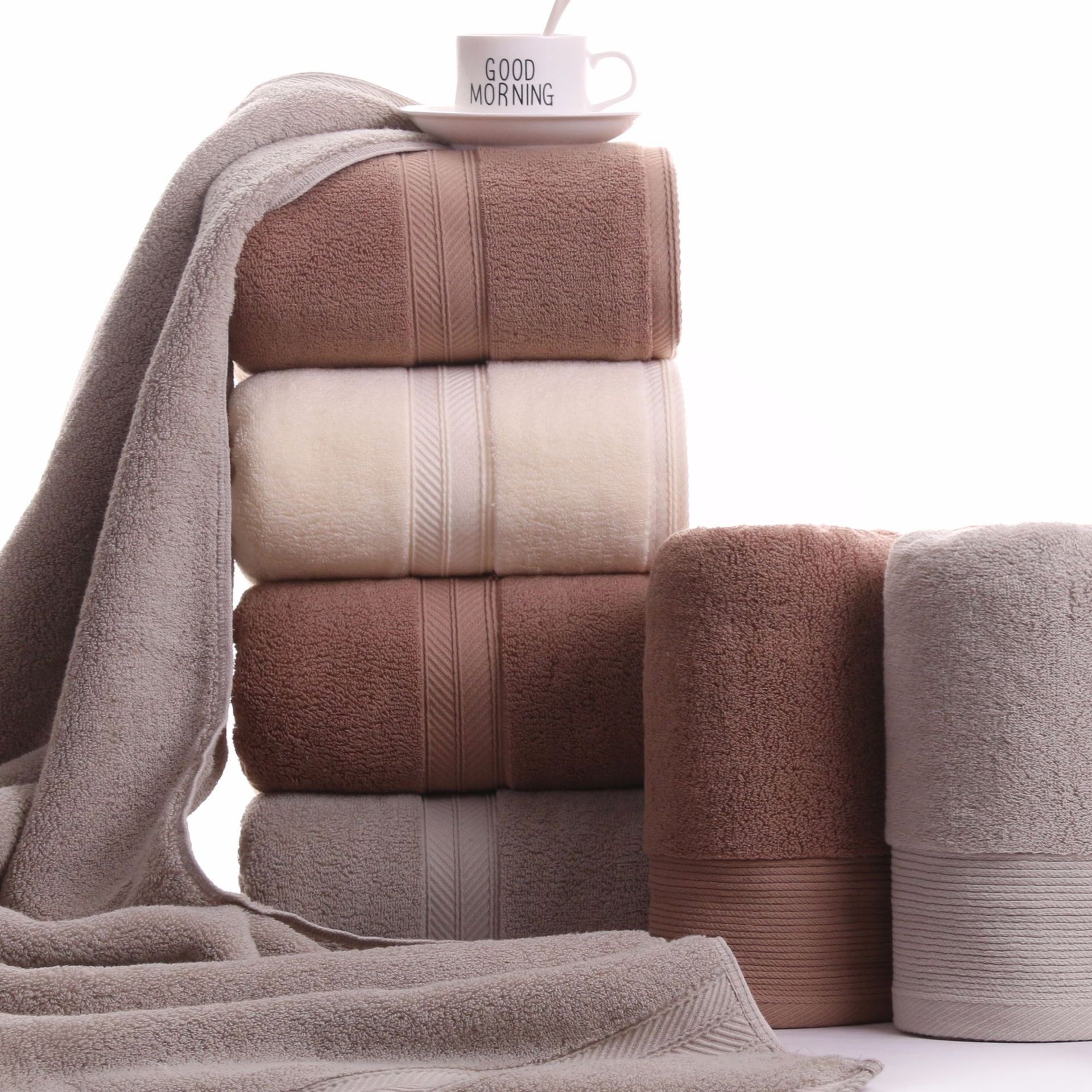 纯棉500g加厚吸水浴巾adult cotton bath towel absorbent towels