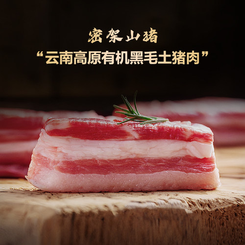密架山猪有机黑猪肉五花肉
