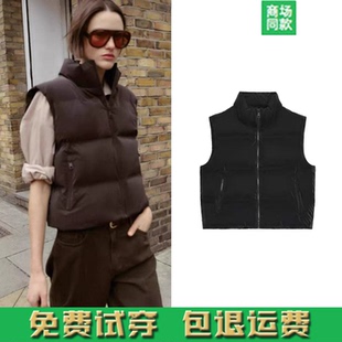 新品 棉服背心马甲面包服3046232 女装 休闲压胶无袖 700 短款 秋季