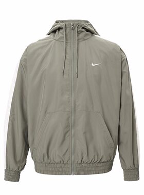 Nike/耐克  防风内衬刺绣徽标勾勾纯色连帽拉链防晒衣 女装