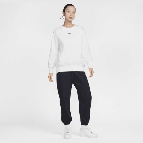 Nike Sportswear Phoenix 纯色长袖圆领套头加绒保暖训练卫衣
