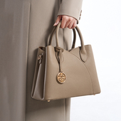 袋鼠专柜女士手提包2026新款 真皮中年妈妈包大气优雅百搭真皮包潮