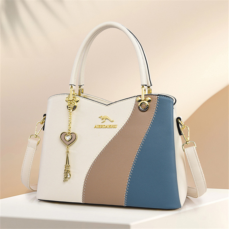 袋鼠正品手提包女士新款2026真皮妈妈包大容量中年斜挎时尚牛皮包