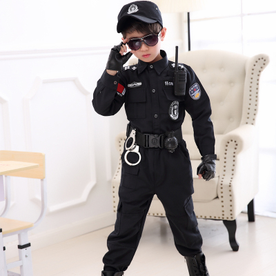 儿童警服警官服男童特警小孩吃鸡装备套装警察服男孩保安制服服装