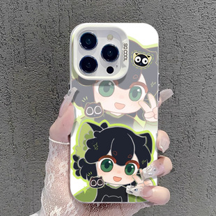 罗小黑战记二手机壳苹果无限小黑猫小学生周边保护壳鹿野师姐联名