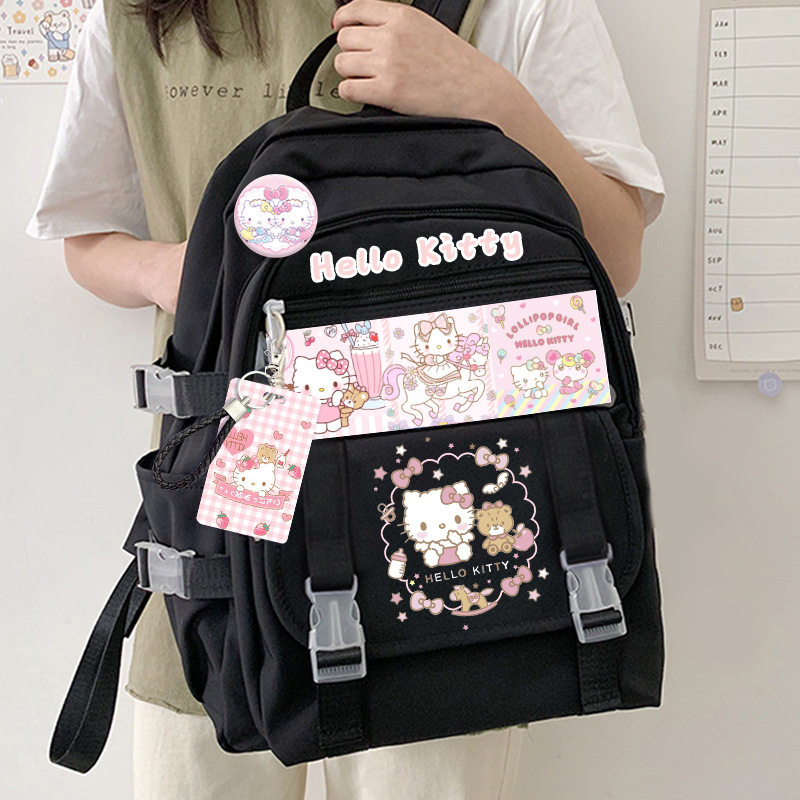 hellokitty周边书包笔袋凯蒂猫联名双肩包小学生痛包生日礼物背包