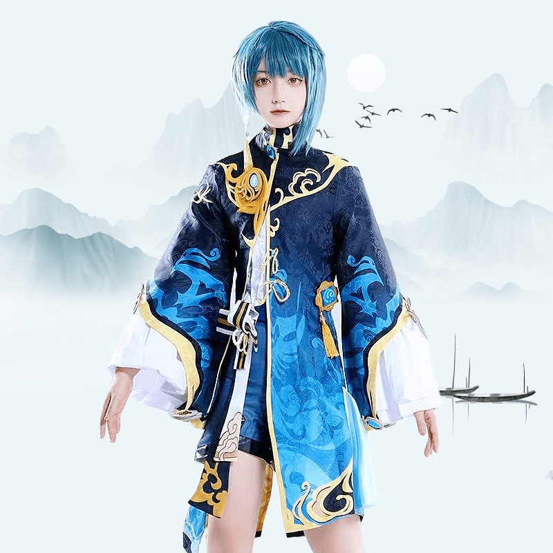 原神cos服行秋cos套装cosplay周边女角色服装联动假发配饰小儿童