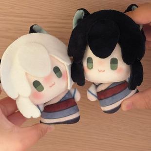 罗小黑战记二棉花娃娃10cm无限小黑猫联名毛绒公仔周边鹿野挂件男