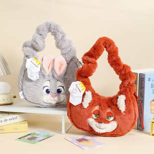 疯狂动物城二联名书包朱迪包包兔子警官背包尼克狐单肩包周边痛包