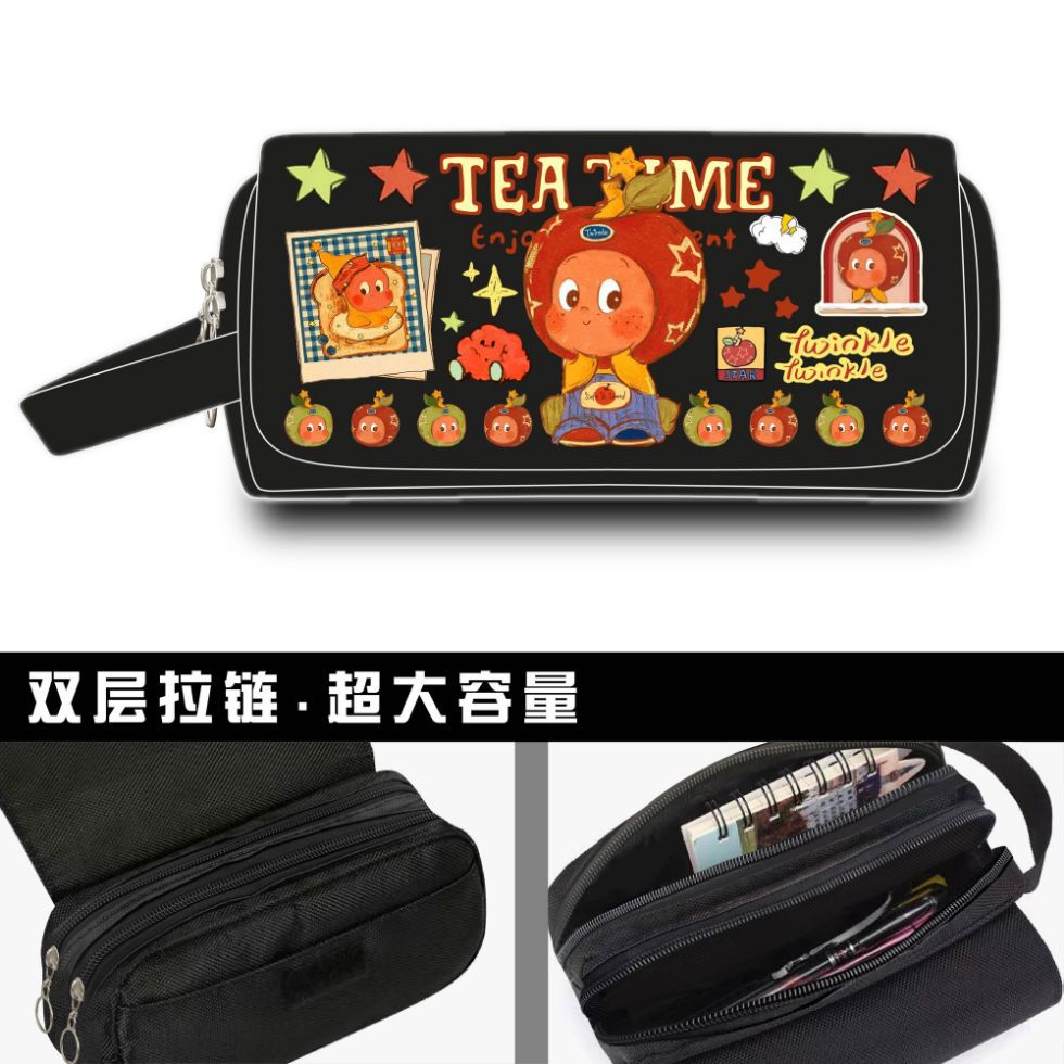 星星人周边笔袋怦然心动星星人联名款文具盒小学生美味时刻铅笔盒图片