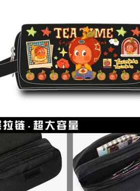 星星人周边笔袋怦然心动星星人联名款文具盒小学生美味时刻铅笔盒