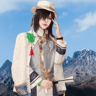 第五人格cos服麒麟商人cosplay套装儿童宿伞之魂假发真理之下道具