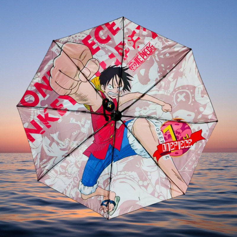 海贼王周边自动伞路飞联名雨伞索隆遮阳伞山治娜美乔巴乌索普罗宾