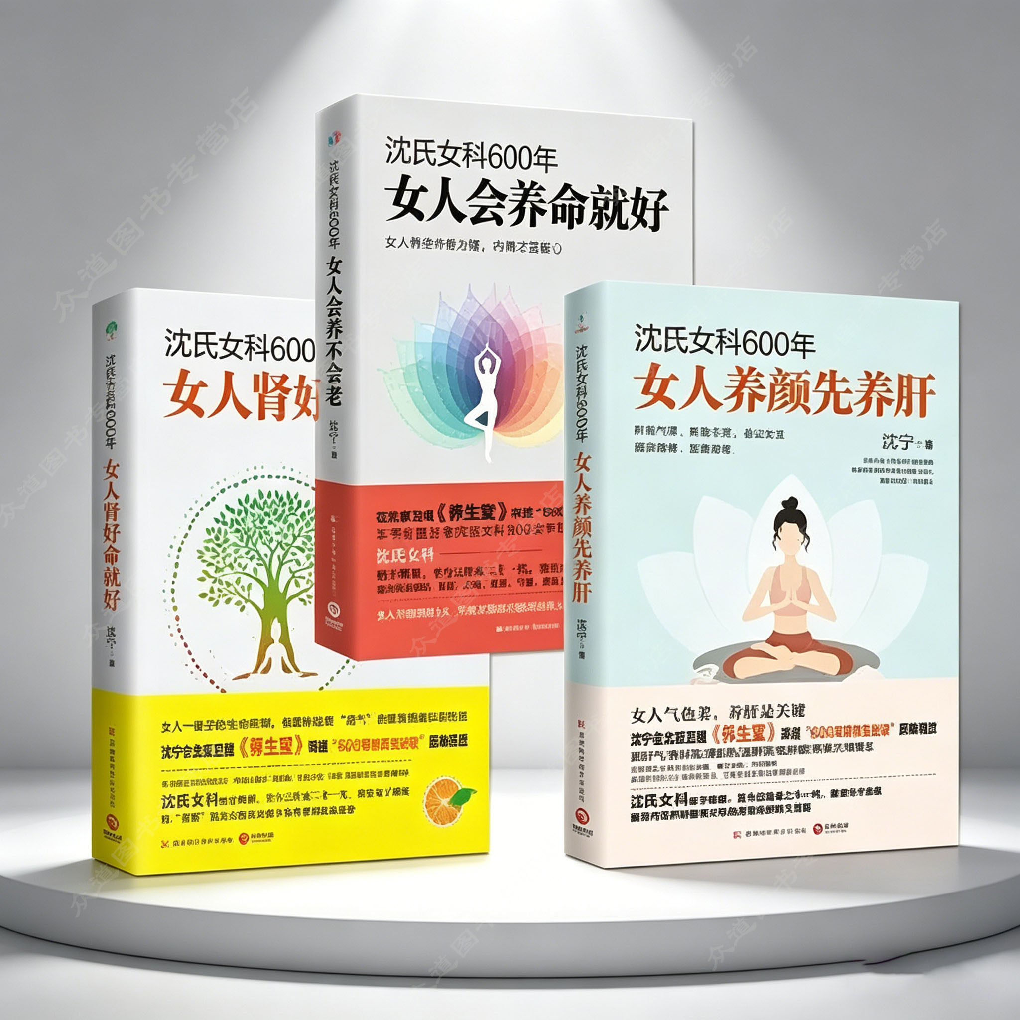 任选沈氏女科600年 女人养颜先养肝+女人会养不会老+女人肾好不衰老 药房里买得到的传世名方气血强健女人外修内养的【博集天卷】