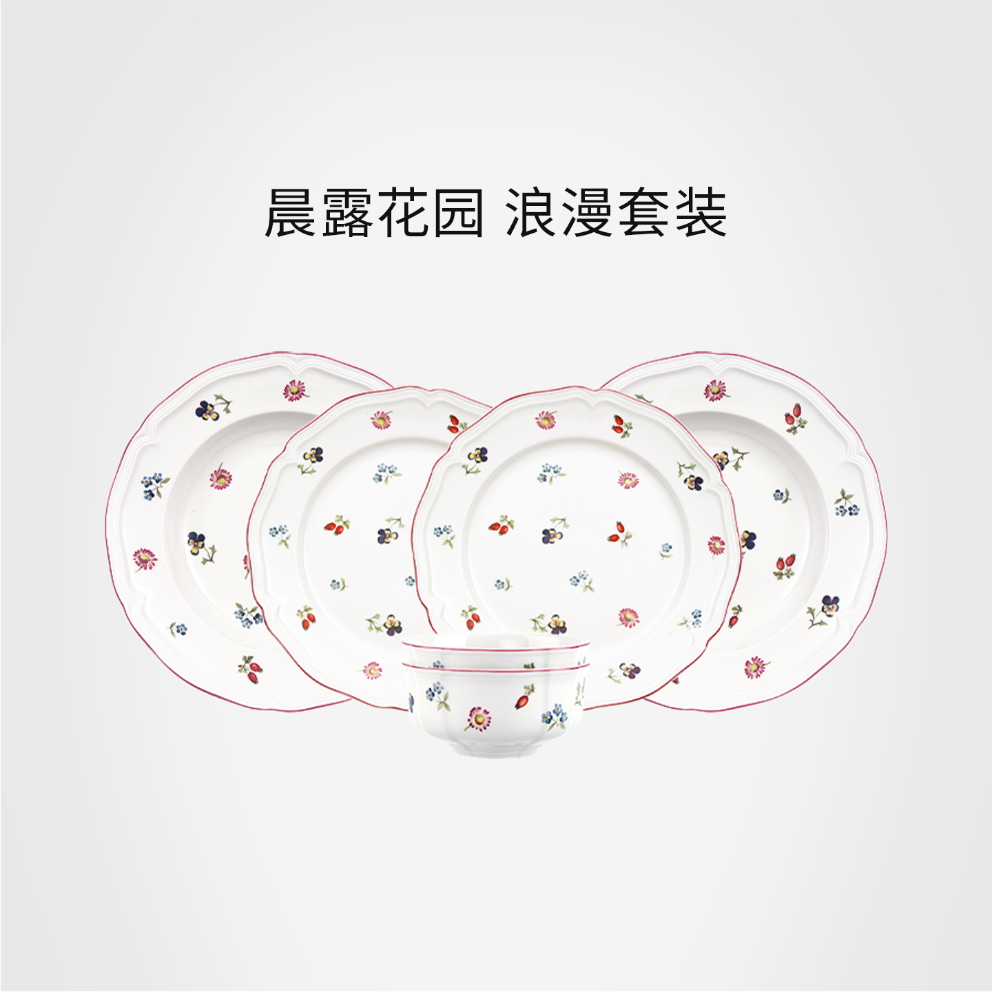 德国唯宝进口厨房餐厅碗碟套装