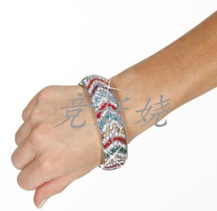 美国代购Western Fashion宝石水钻镶嵌西方流行时尚手镯饰品女款