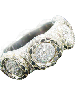 水钻镶嵌宽手镯复古大手镯