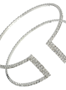 性感仿真水钻可调节镂空手镯