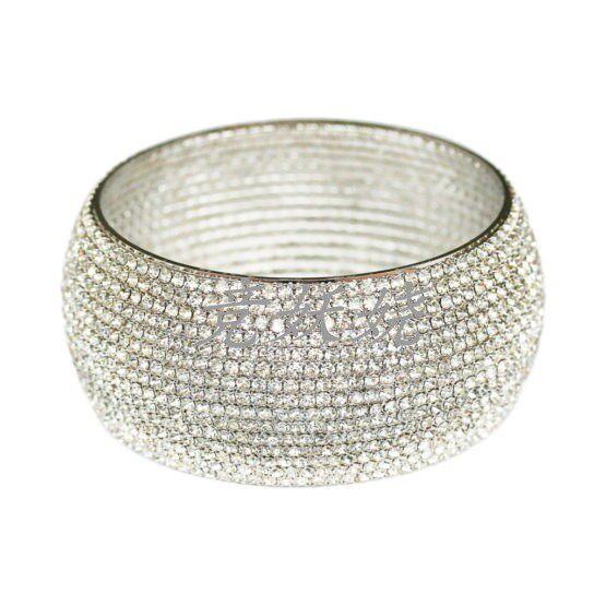 美国代购Western Fashion西方时尚金属首饰多排椭圆形水钻手镯