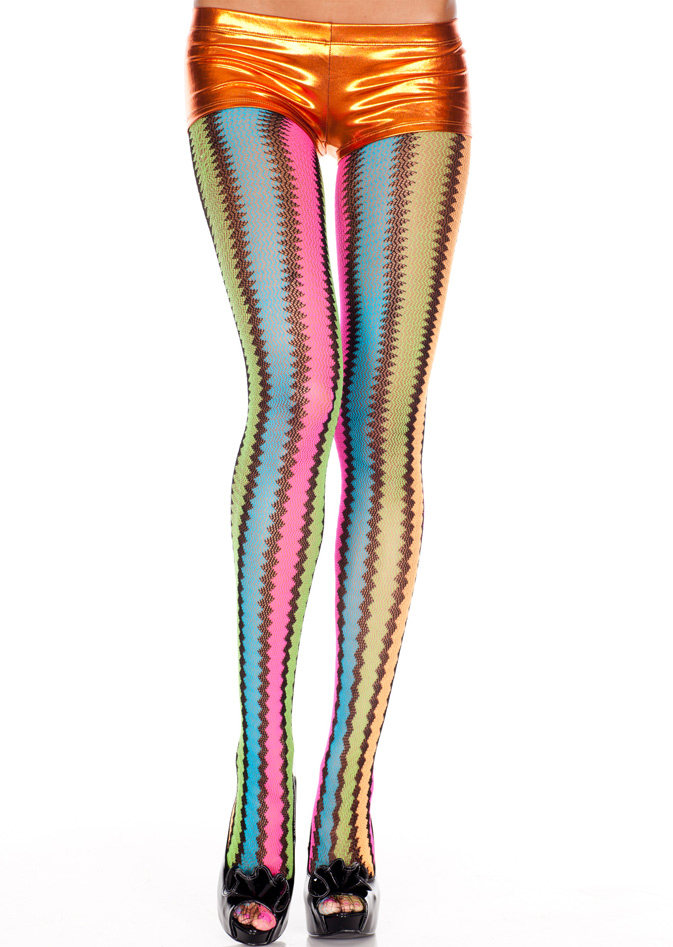 【现货】美国music legs春夏美腿超薄糖果色条纹连裤袜丝袜女