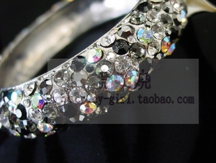 美国代购【Western fashion】镶嵌宝石手镯护腕流行首饰个性饰品