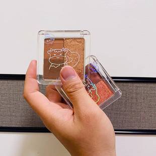 JADED葭妲 小萌牛三色眼影土豆泥学生平价大地色小盘便携眼影盘