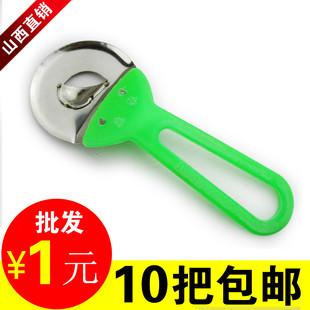 华奥光头山西削面刀 不锈钢刀削面刀 圆头绿把饭店家用削面器刀子